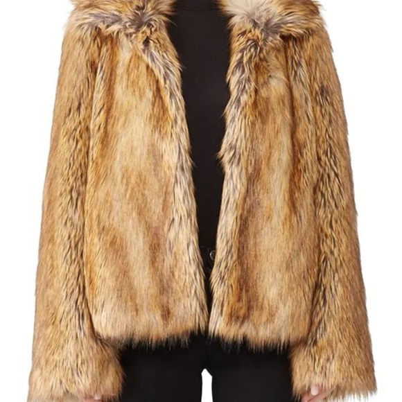 Zadig & Voltaire Luxurious Faux Fur Coat in Rich Brown - Picture 1 of 15